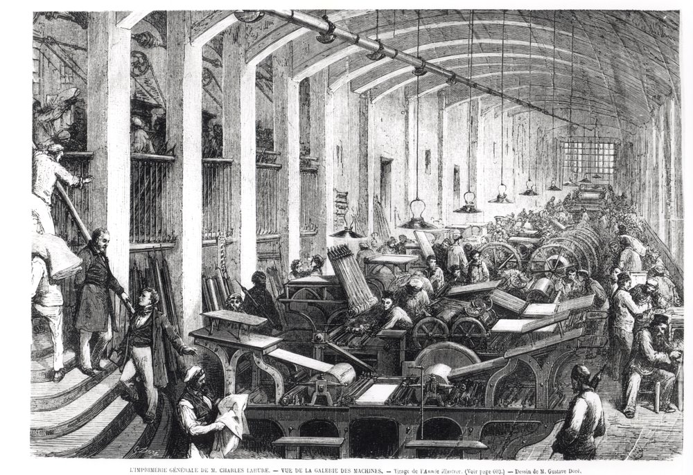 General Printing Works of Charles Lahure, View of the Machines' Gallery